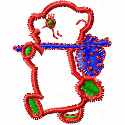Teddy Embroidery Design 4 Teddy Embroidery Design 4